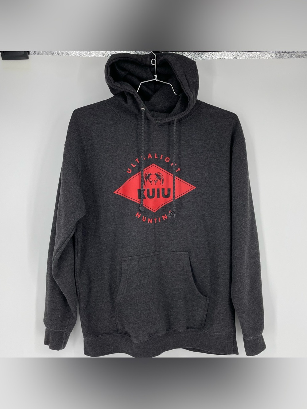 KUIU grey hoodie hunting large